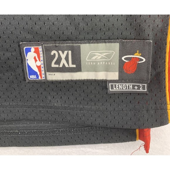 NBA Authentic Shaquille O'Neal Mens Jersey Size 2XL Black Red Team Apparel - Picture 4 of 12